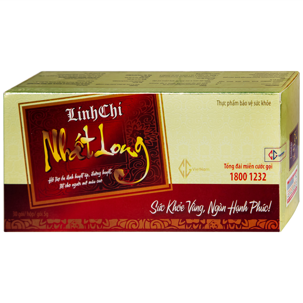 Linh Chi Nhất Long CG hỗ trợ làm ổn định huyết áp, ổn định đường huyết (30 gói)