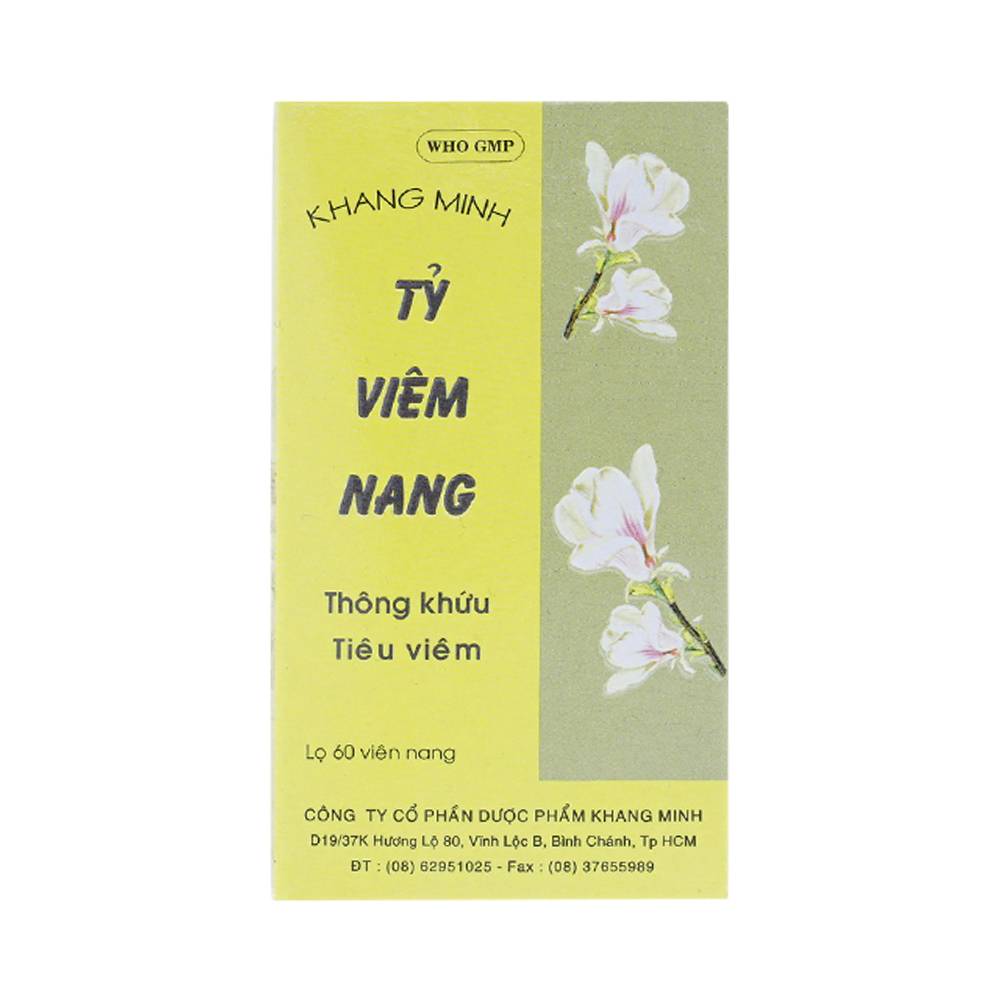 Hình ảnh Thuốc Tỷ Viêm Nang Khang Minh điều trị viêm xoang, viêm mũi dị ứng (60 viên)
