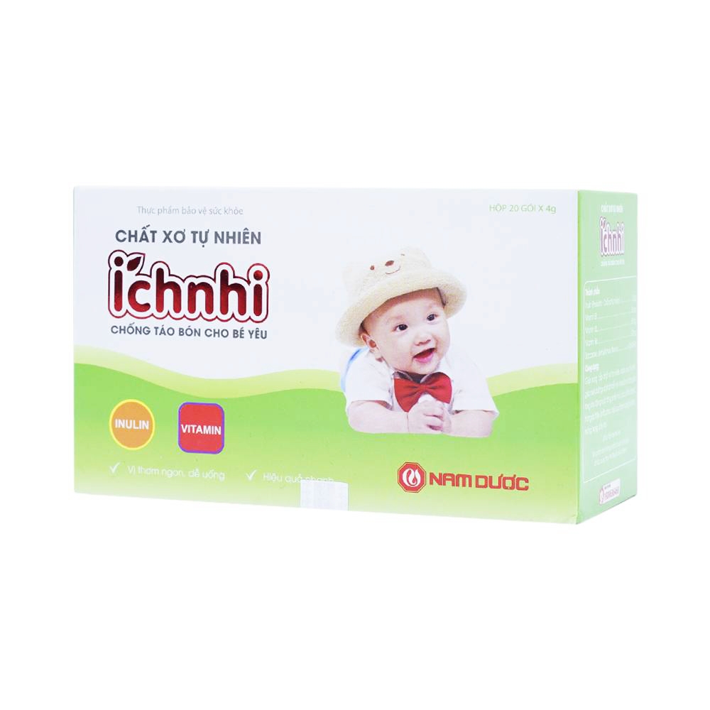 Hình ảnh Gói pha Ích Nhi Nam Dược chống táo bón, cung cấp chất xơ cho trẻ (20 gói)