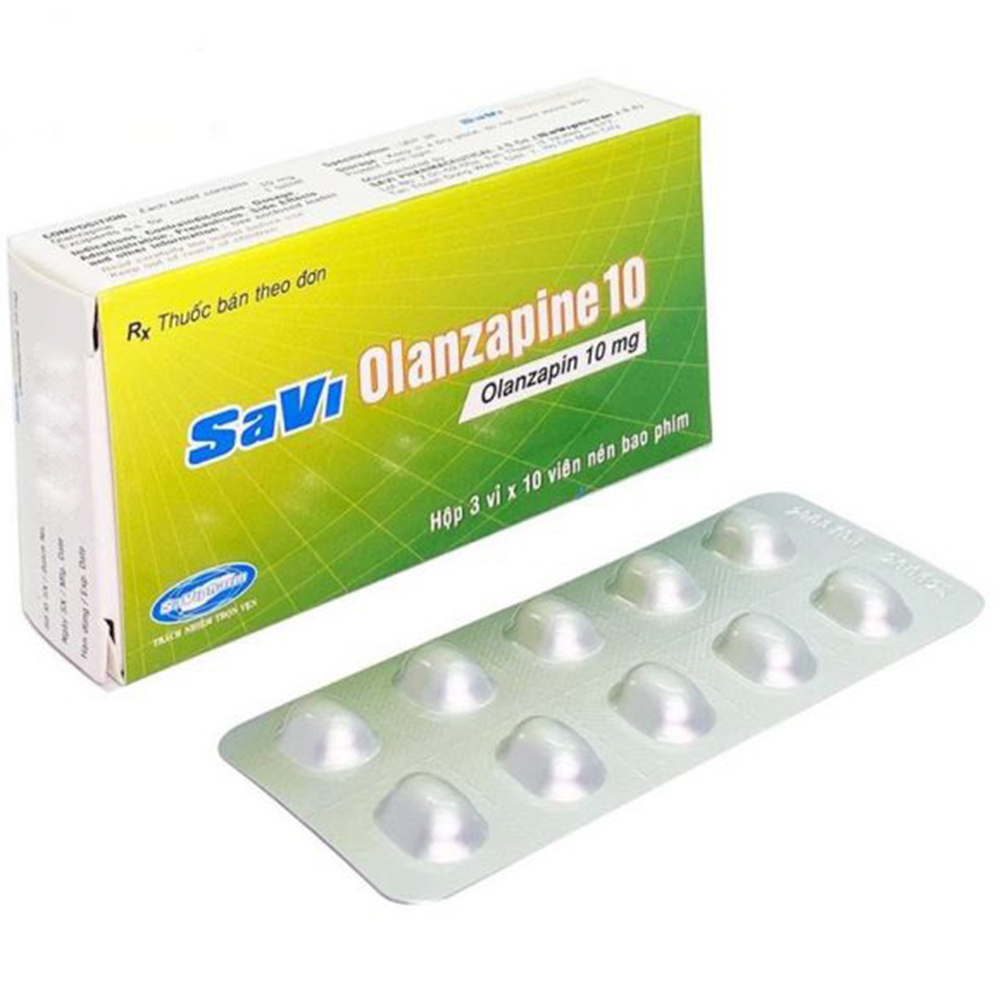 Hình ảnh Thuốc Savi Olanzapine 10 điều trị bệnh tâm thần phân liệt (3 vỉ x 10 viên)