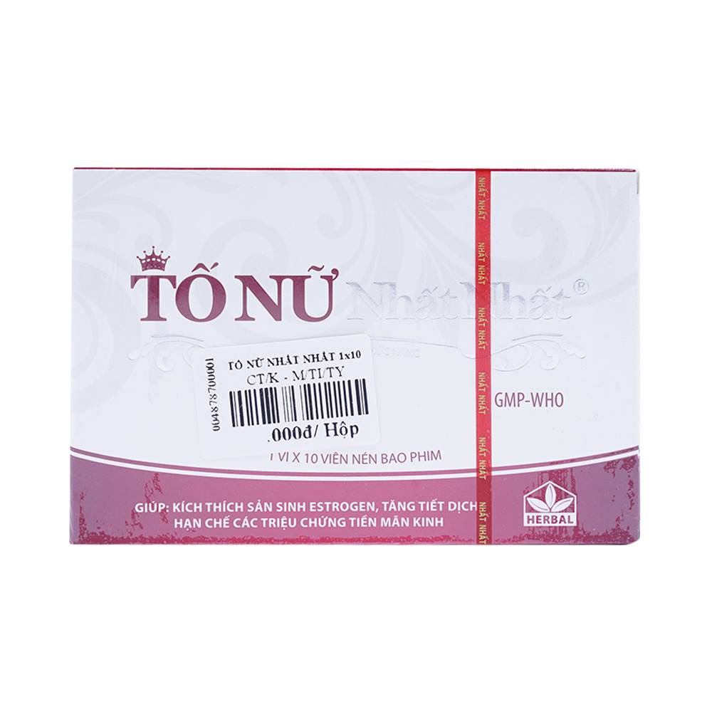 Hình ảnh Viên uống Tố Nữ Nhất Nhất giúp điều hòa kinh nguyệt, hạn chế các chứng tiền mãn kinh (1 vỉ x 10 viên)