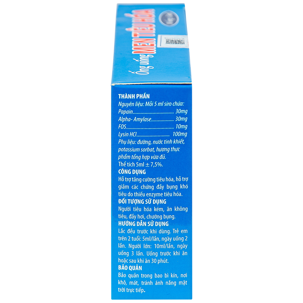 Hình ảnh Ống uống Men Tiêu Hóa Kingphar hỗ trợ giảm đầy bụng, ợ hơi, khó tiêu (10 ống x 5ml)