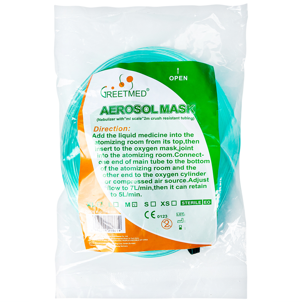 Hình ảnh Mặt nạ xông khí dung Aerosol Mask Greetmed size M