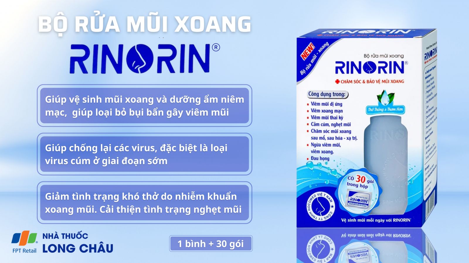 Bộ rửa mũi xoang Rinorin 2