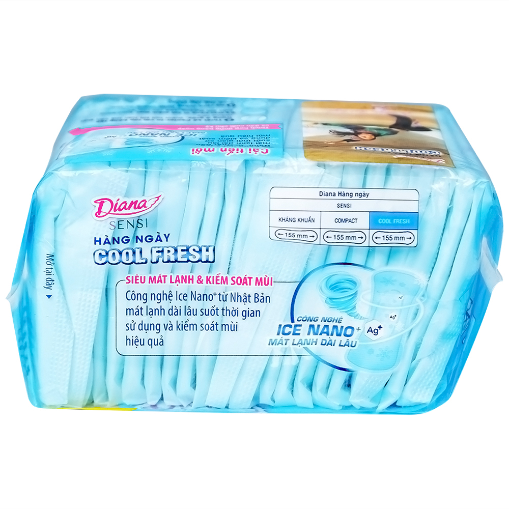 Hình ảnh Băng vệ sinh hàng ngày Diana Sensi Cool Fresh Unicharm (20 miếng)