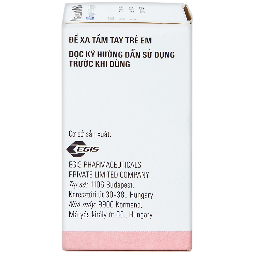 Hình ảnh Viên nén Piracetam - Egis 800mg điều trị các triệu chứng của hội chứng tâm thần thực thể (30 viên)