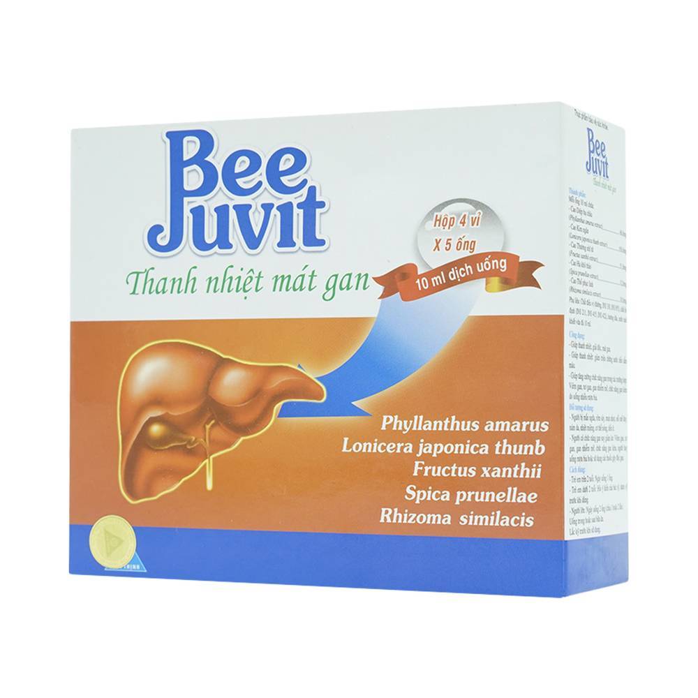 Hình ảnh Dung dịch uống Bee Juvit thanh nhiệt mát gan (4 vỉ x 5 ống x 10ml)