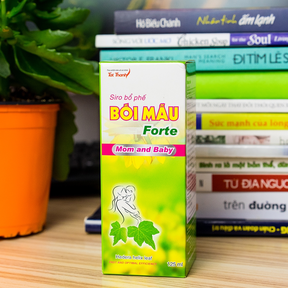 Hình ảnh Siro bổ phế Bối Mẫu Forte Mom And Baby Tất Thành hỗ trợ bổ phổi ích phế, giảm ho (125ml)