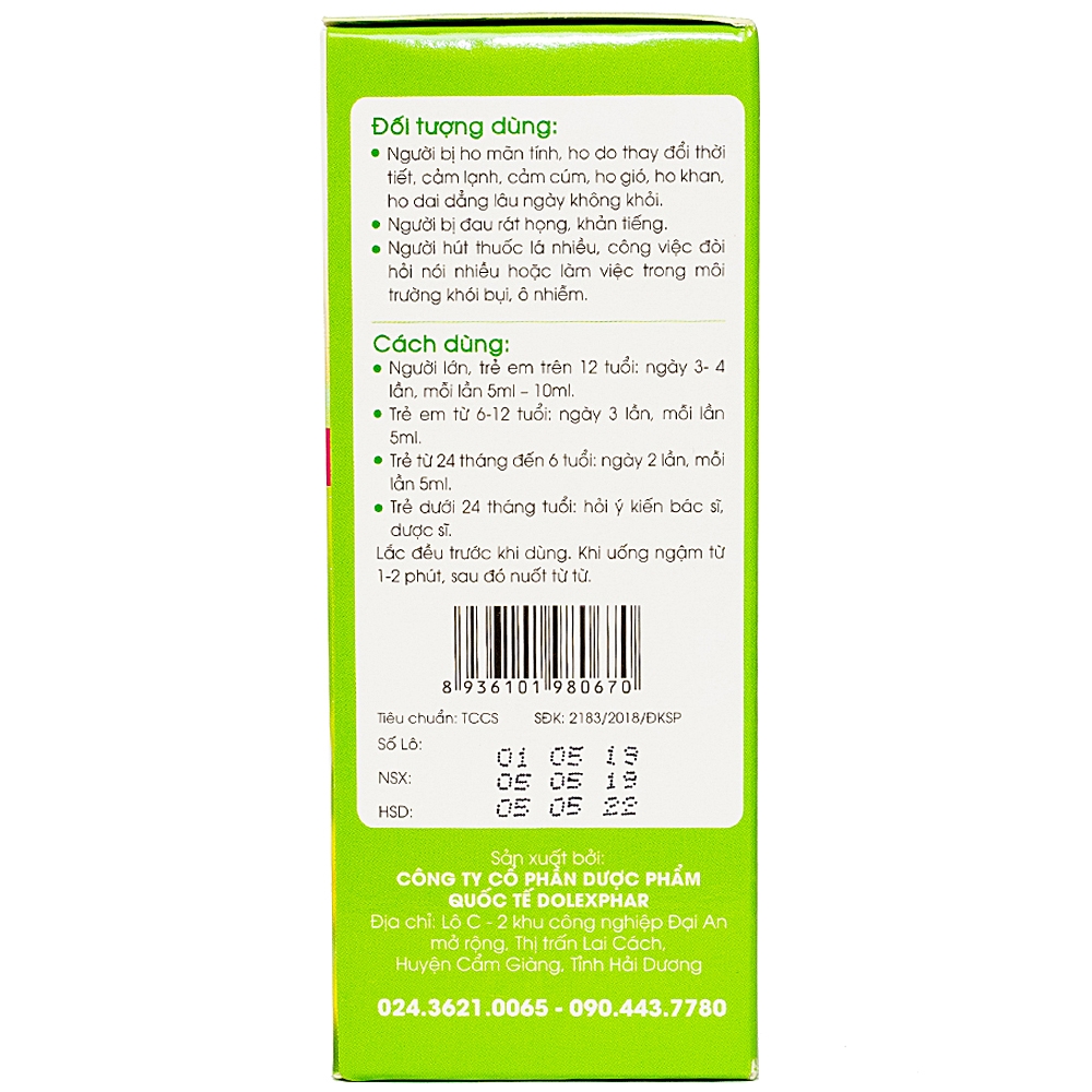 Hình ảnh Siro bổ phế Bối Mẫu Forte Mom And Baby Tất Thành hỗ trợ bổ phổi ích phế, giảm ho (125ml)