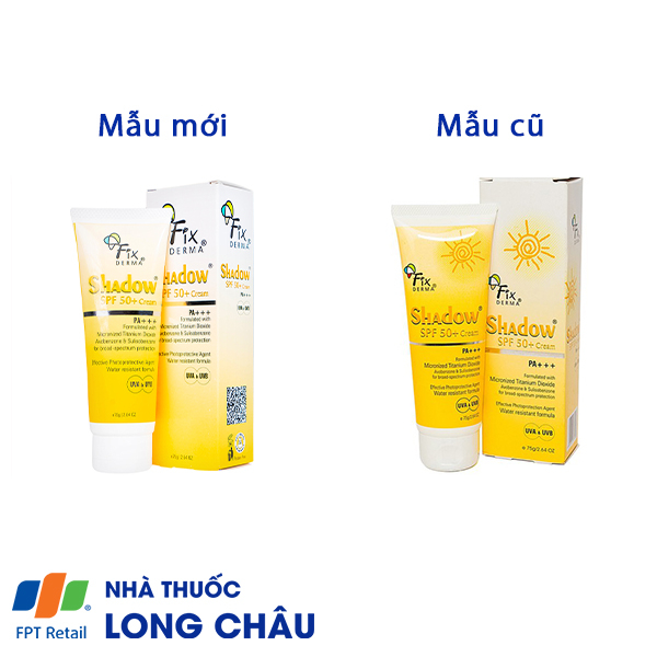 Hình ảnh Kem Fixderma Shadow SPF 50+ Cream giúp chống nắng và dưỡng ẩm (75g)