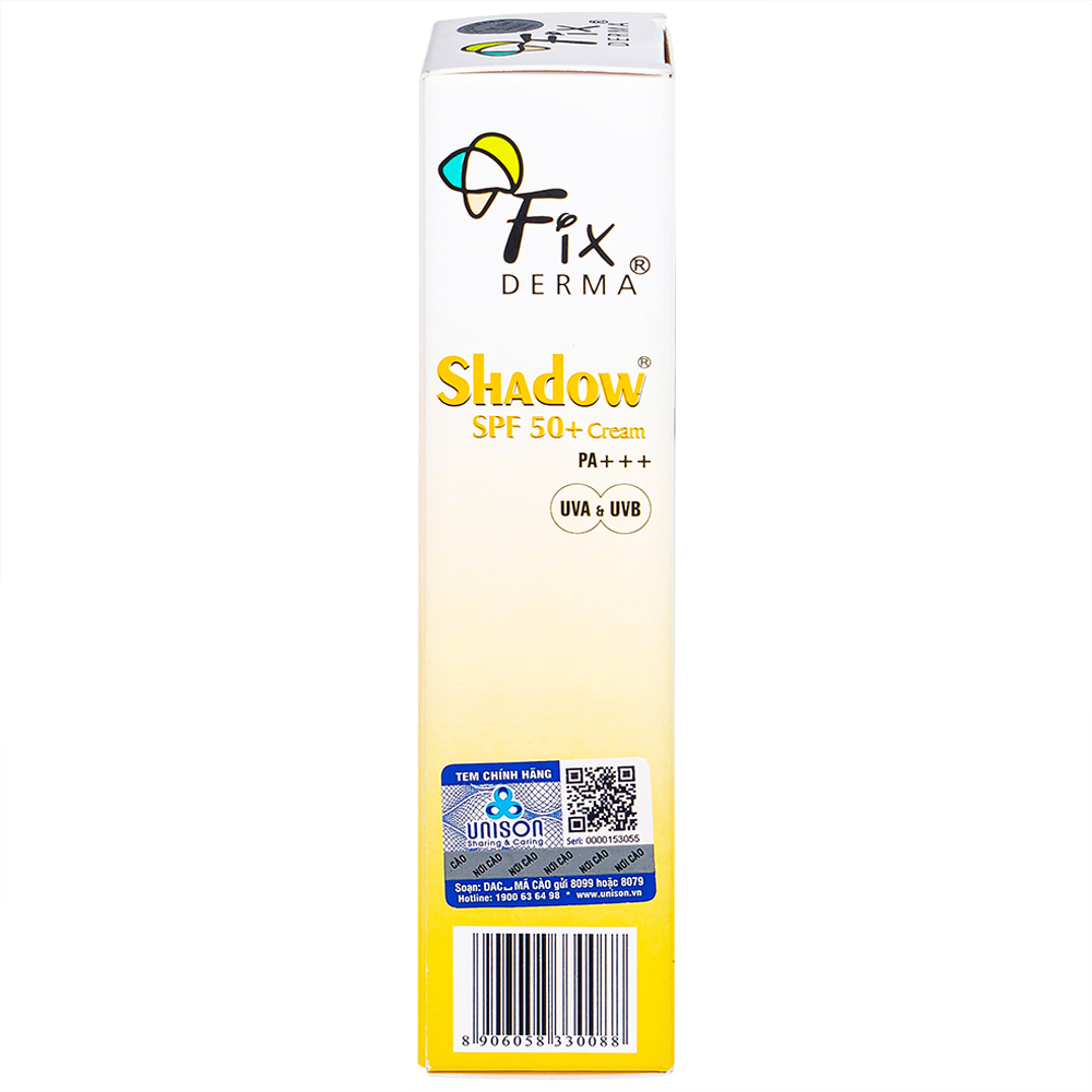Hình ảnh Kem Fixderma Shadow SPF 50+ Cream giúp chống nắng và dưỡng ẩm (75g)