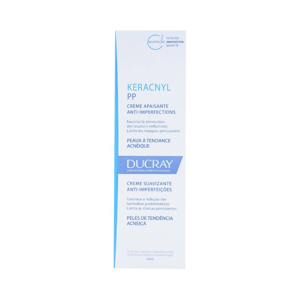 Hình ảnh Kem dưỡng da Ducray Keracnyl PP anti-Blemish Soothing Cream giảm các đốm mụn và mờ vết thâm do mụn (30ml)