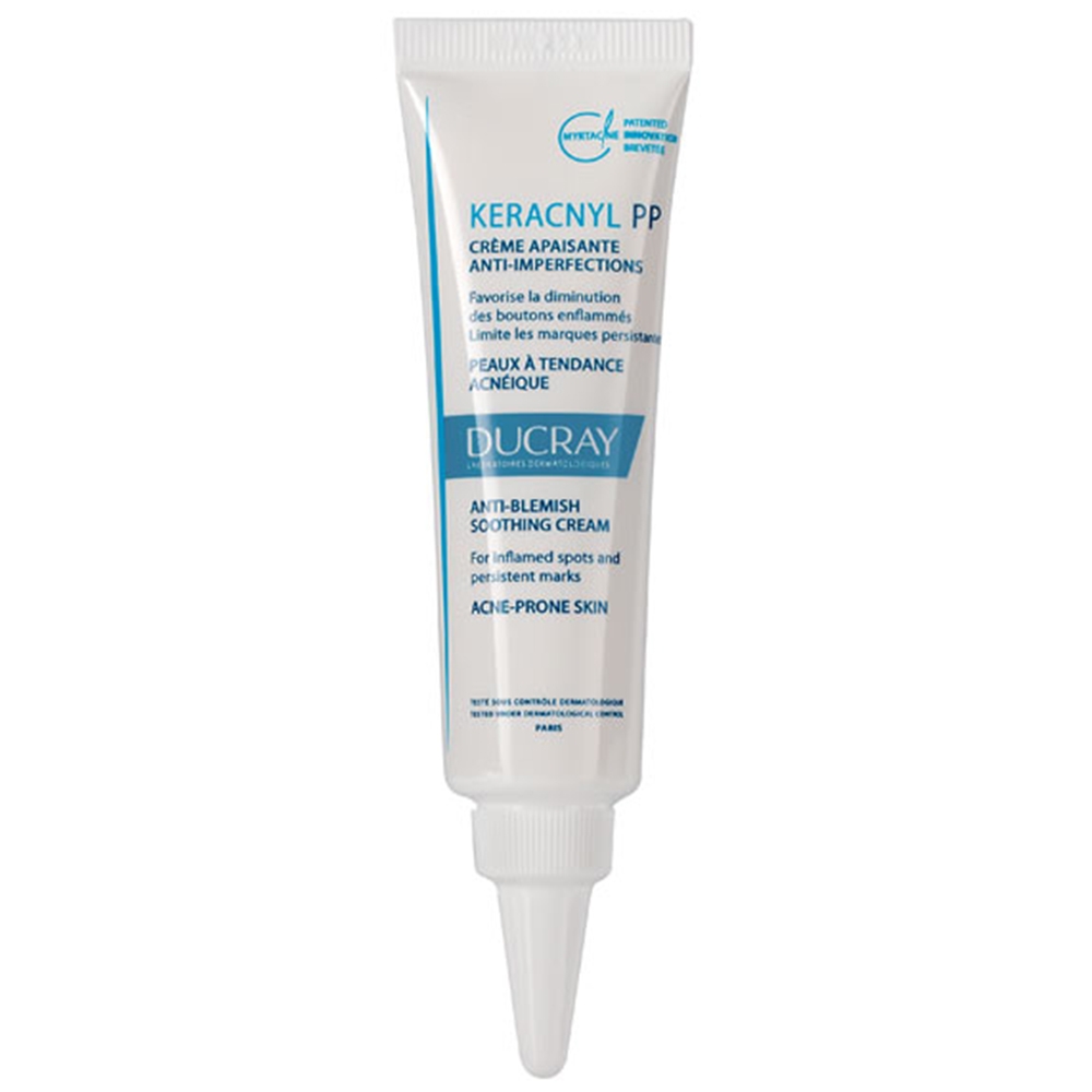 Hình ảnh Kem dưỡng da Ducray Keracnyl PP anti-Blemish Soothing Cream giảm các đốm mụn và mờ vết thâm do mụn (30ml)