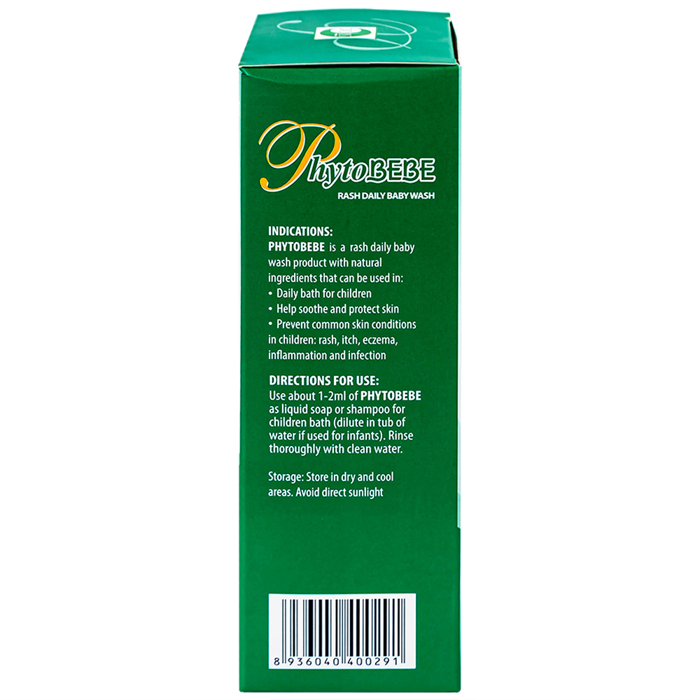 Hình ảnh Dung dịch tắm rôm sảy em bé PhytoBeBe Opodis Pharma (250ml)