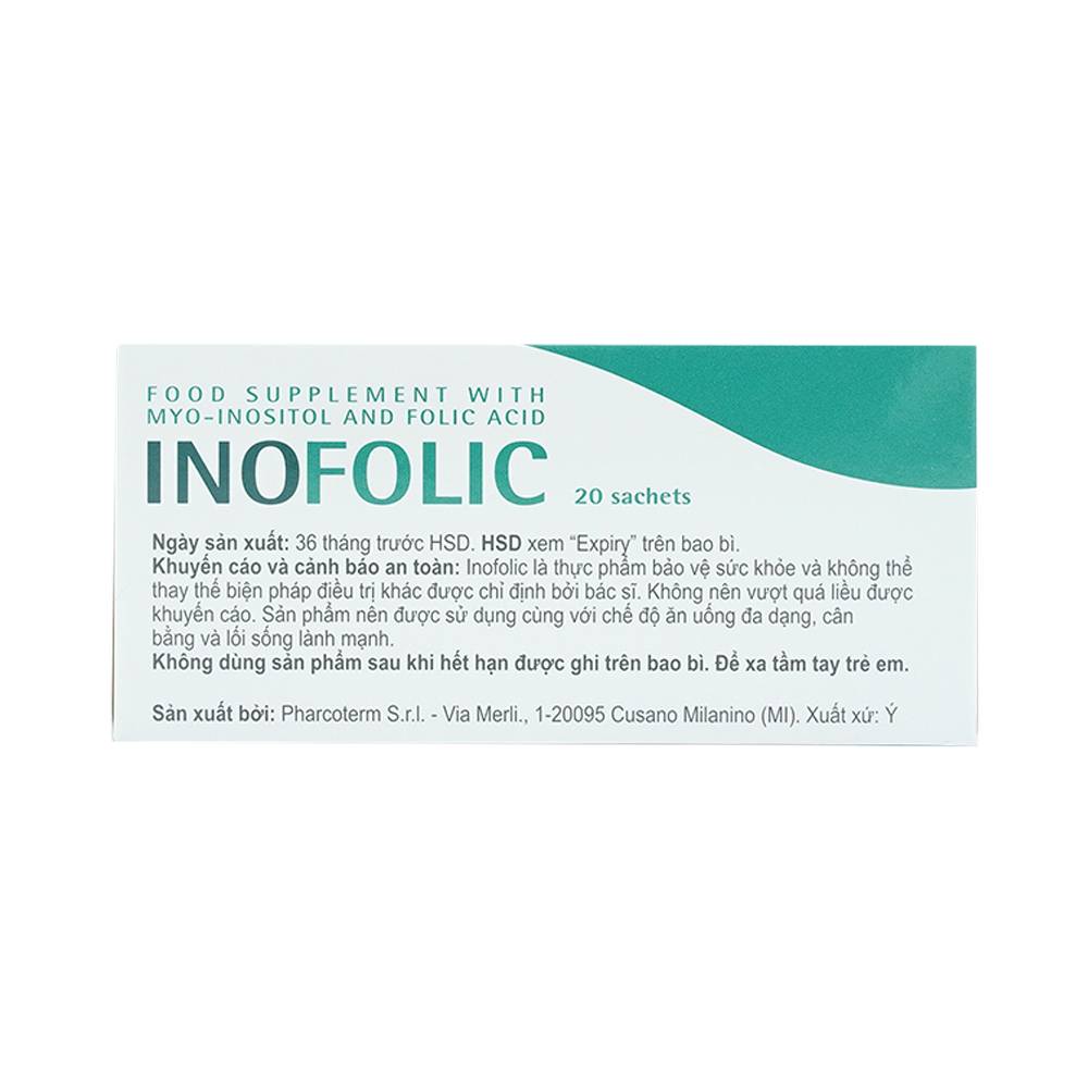 Hình ảnh Bột Inofolic Italfarmaco hỗ trợ phục hồi hoạt động tự nhiên của buồng trứng, kích hoạt nội tiết tố nữ (20 gói)