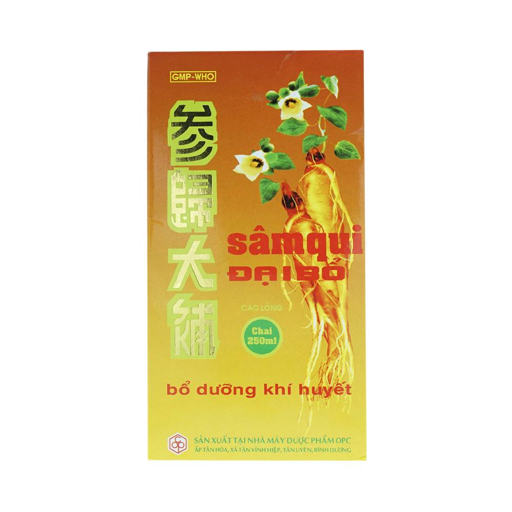 Hình ảnh Siro Sâm Qui Đại Bổ OPC bổ dưỡng khí quyết (250ml)