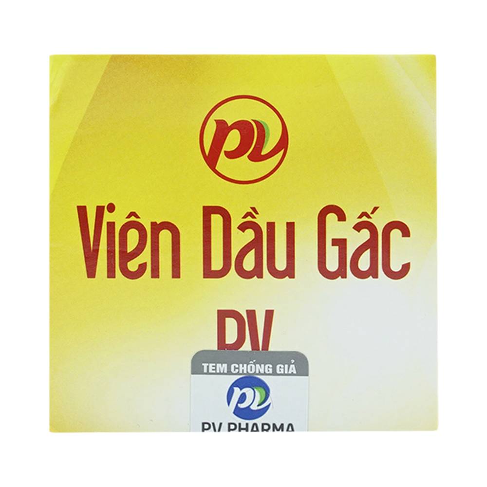 Hình ảnh Viên Dầu Gấc PV hỗ trợ giúp làm sáng mắt, giảm khô mắt, mờ mắt, quáng gà (100 viên)