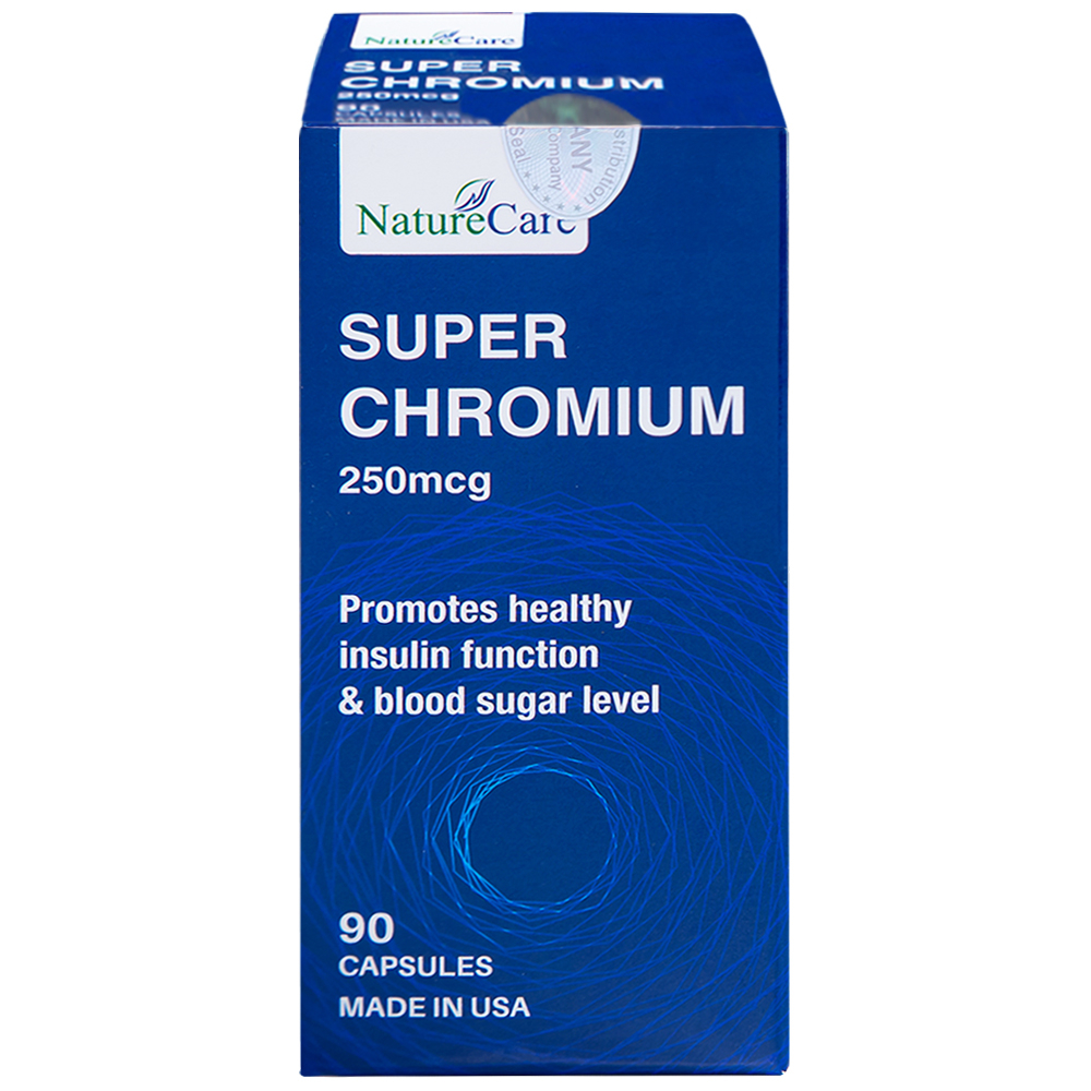 Hình ảnh Viên uống Super Chromium 250mcg NatureCare cân bằng đường huyết, giảm cholesterol (90 viên)
