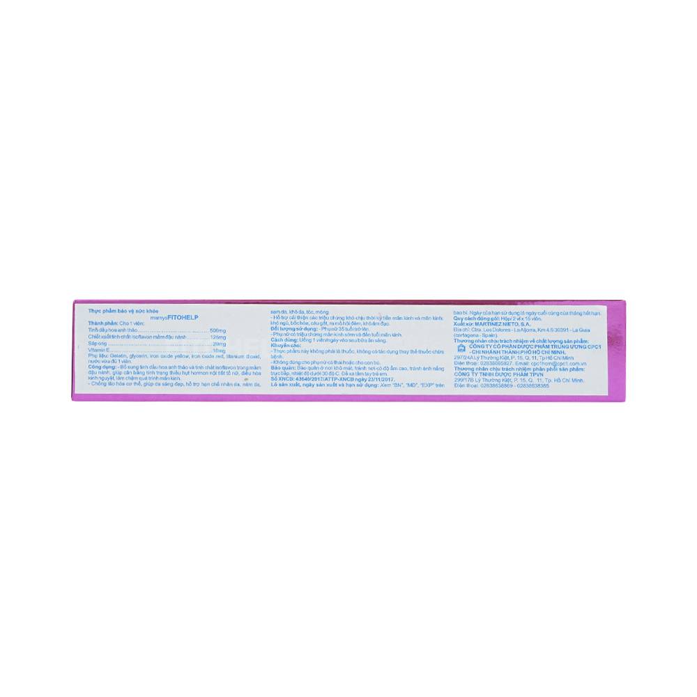 Hình ảnh Viên uống Fitohelp Martinez Nieto S.A bổ sung estrogen và cân bằng nội tiết tố nữ (2 vỉ x 15 viên)