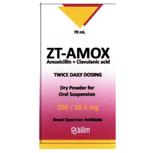 Hình ảnh Bột pha hỗn dịch uống ZT-Amox 200/28.5mg Bilim điều trị các chứng nhiễm khuẩn (70ml)