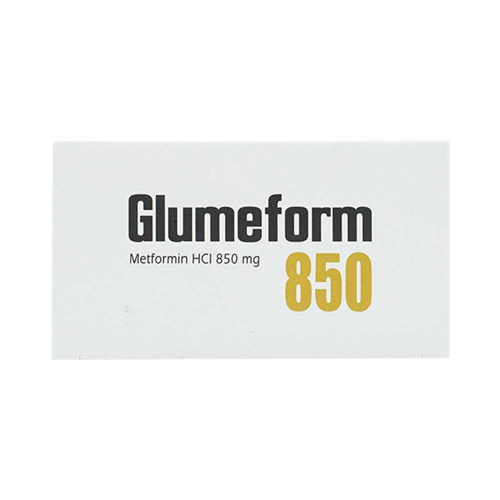 Hình ảnh Thuốc Glumeform 850 DHG điều trị bệnh đái tháo đường típ 2 (10 vỉ x 5 viên)