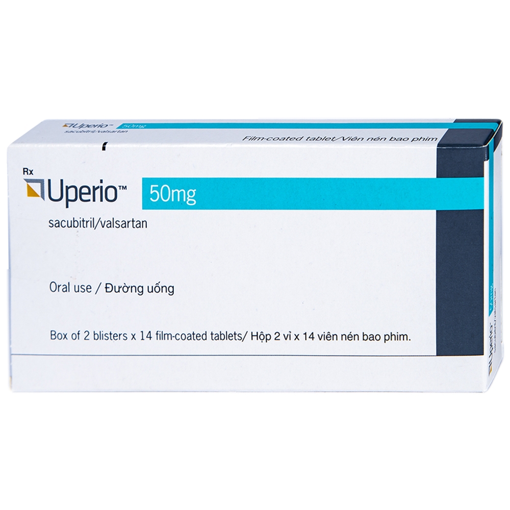 Hình ảnh Thuốc Uperio 50mg Novartis điều trị suy tim (2 vỉ x 14 viên)