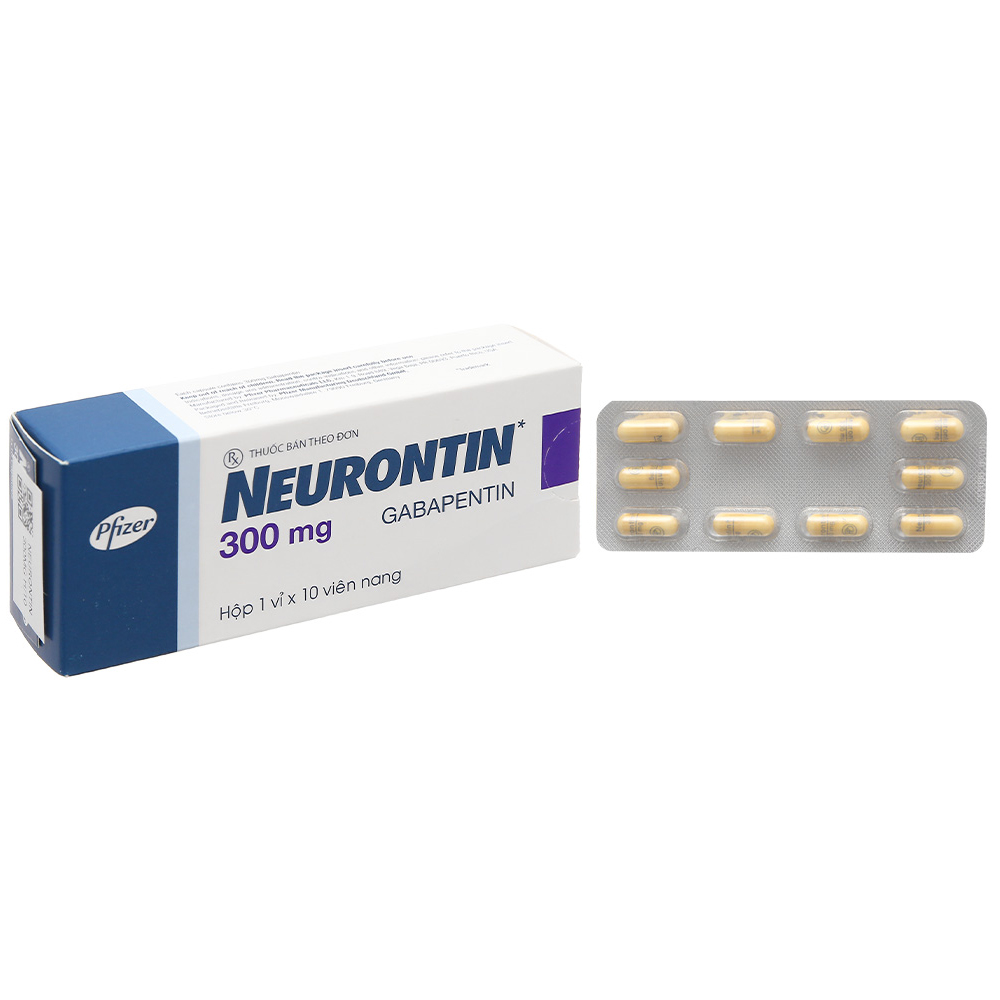Hình ảnh Thuốc Neurontin 300mg Pfizer điều trị bệnh động kinh và đau dây thần kinh (1 vỉ x 10 viên)
