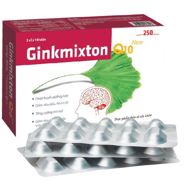 Viên Uống Hoạt Huyết Dưỡng Não Ginkmixton Q10 New