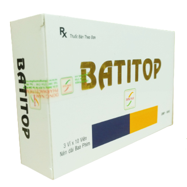 Hình ảnh Thuốc Batitop 500mg Đông Nam điều trị nhiễm khuẩn (3 vỉ x 10 viên)