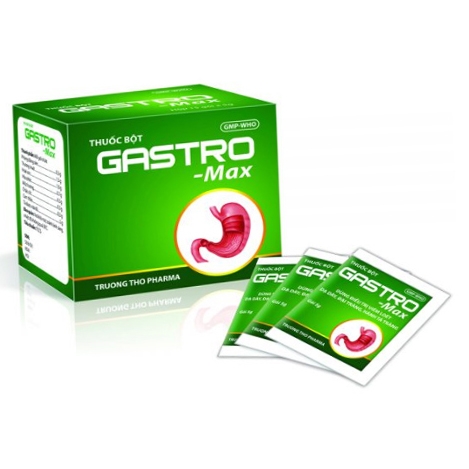 Hình ảnh Bột Gastro Max 5g Trường Thọ Pharma điều trị viêm loét dạ dày, đại tràng và hành tá tràng (15 gói)