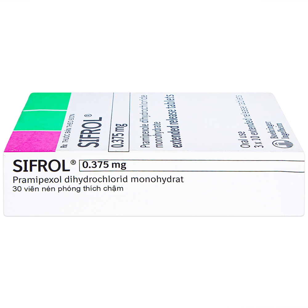 Hình ảnh Thuốc Sifrol 0.375mg Boehringer điều trị bệnh parkinson (3 vỉ x 10 viên)