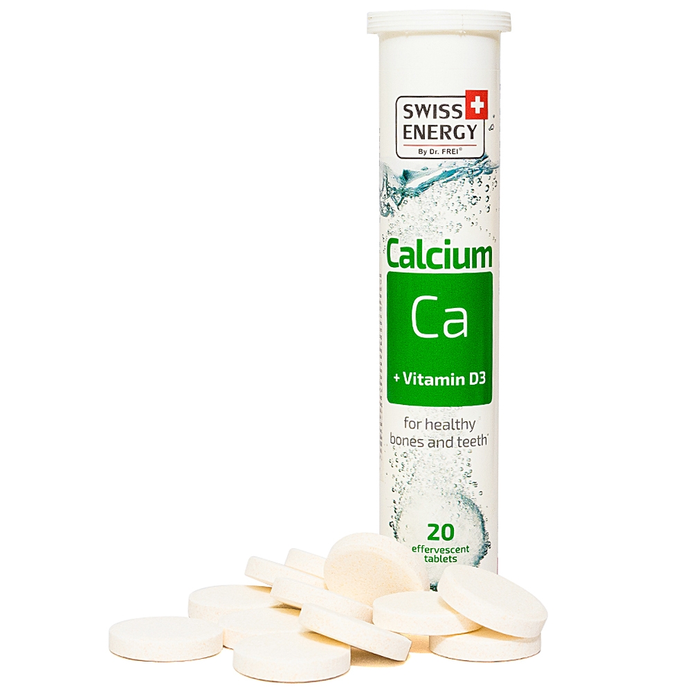 Viên sủi Calcium Ca + Vitamin D3 Swiss Energy hỗ trợ xương và răng phát triển khỏe mạnh (20 viên)