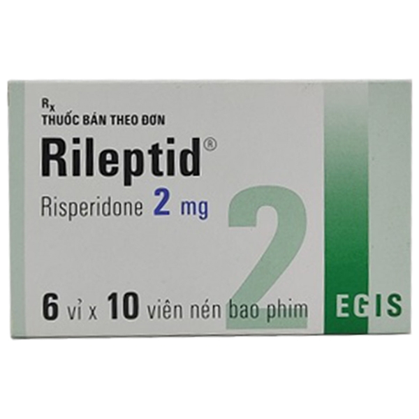Hình ảnh Thuốc Rileptid 2mg Egis Pharma điều trị tâm thần phân liệt cấp và mãn tính (6 vỉ x 10 viên)