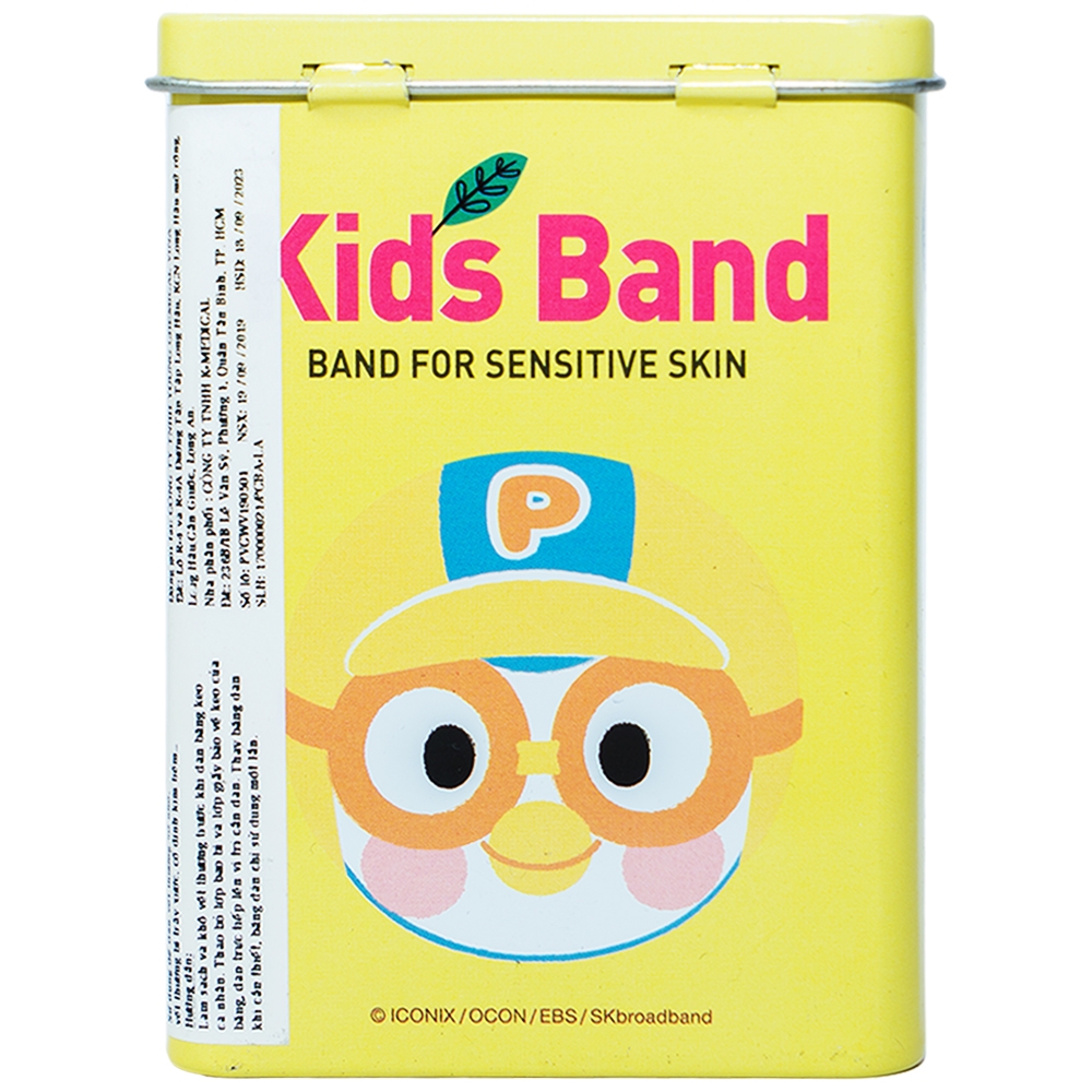 Hình ảnh Băng keo cá nhân in hình Pororo Kids Band 2 size Young Chemical bảo vệ vết thương dành cho trẻ nhỏ (25 miếng)