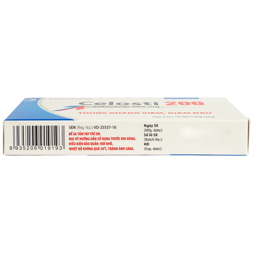 Hình ảnh Thuốc Celosti 200 DHG điều trị thoái hóa khớp, viêm khớp dạng thấp (2 vỉ x 10 viên)