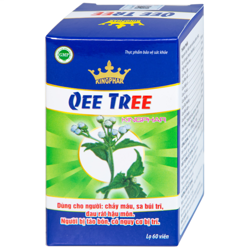 Hình ảnh Viên uống Qee Tree Kingphar tăng độ bền thành mạch, nhuận tràng, chống táo bón (60 viên)