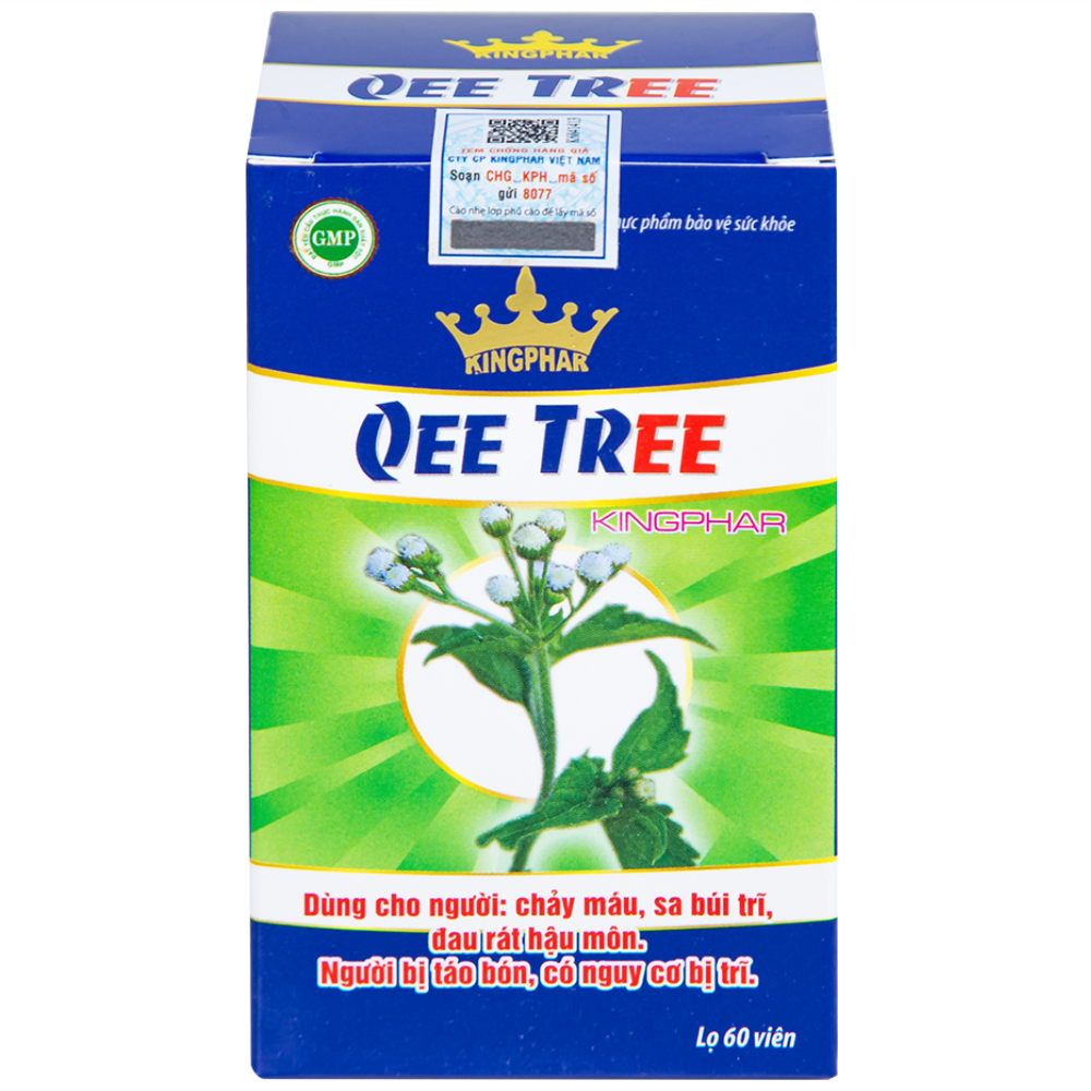 Hình ảnh Viên uống Qee Tree Kingphar tăng độ bền thành mạch, nhuận tràng, chống táo bón (60 viên)