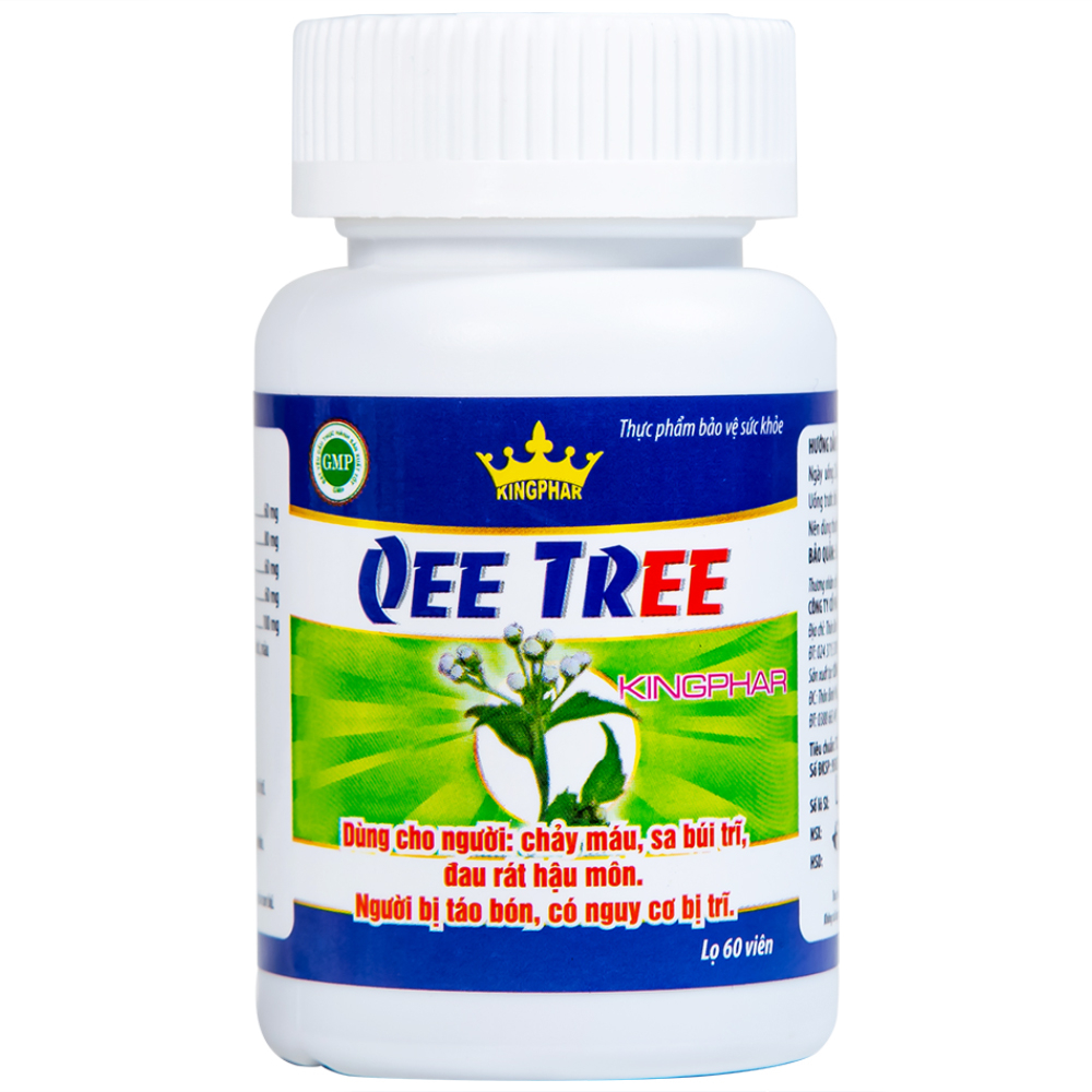 Hình ảnh Viên uống Qee Tree Kingphar tăng độ bền thành mạch, nhuận tràng, chống táo bón (60 viên)