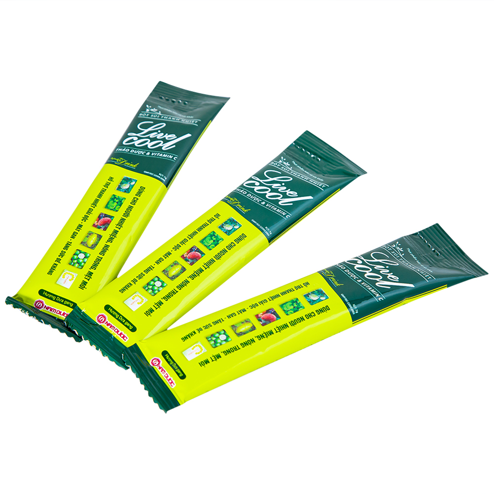 Hình ảnh Bột sủi Thanh Nhiệt Livecool Nam Dược hương dưa gang hỗ trợ giải độc, mát gan (10 gói x 7g)