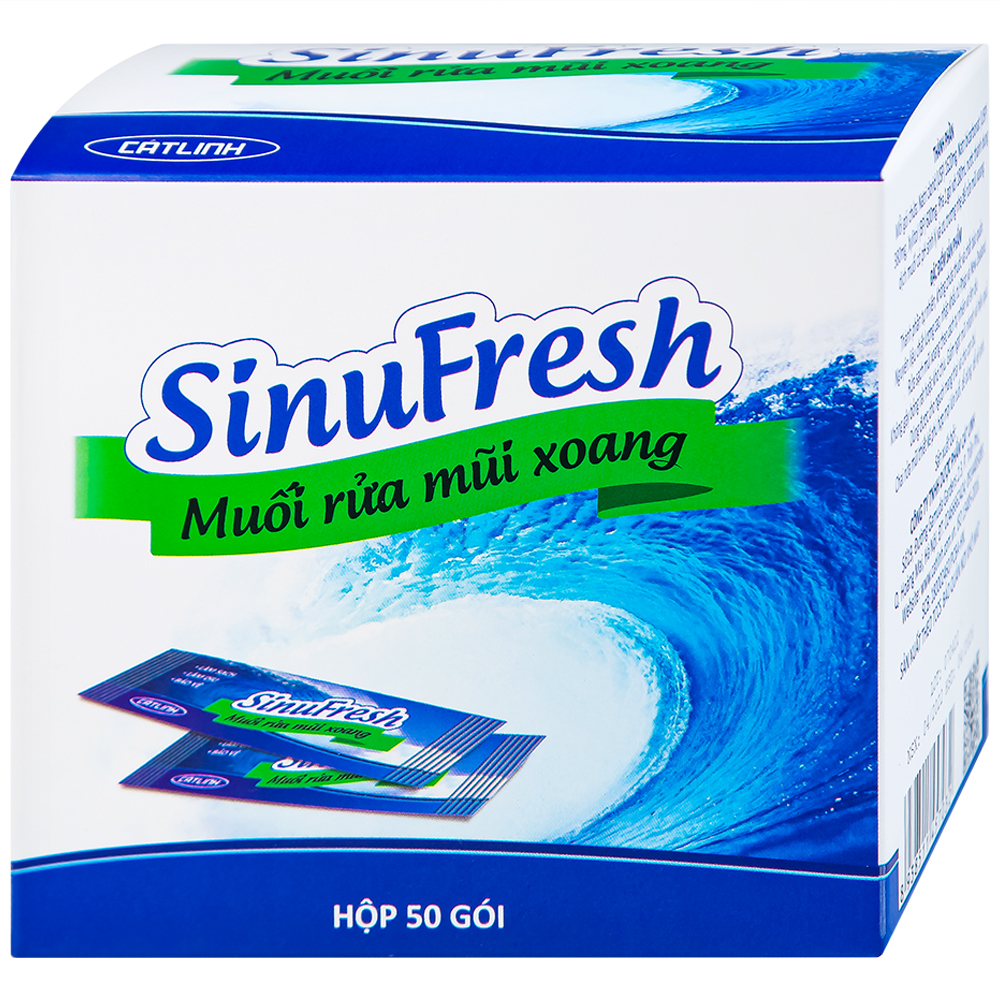 Muối rửa mũi xoang SinuFresh làm sạch dịch nhầy (50 gói)