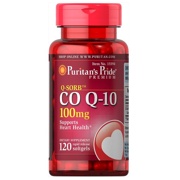 Hình ảnh Viên uống Q-SORB CO-Q10 100mg giúp tăng sức khỏe cho tim, giảm cholesterol trong máu (120 viên)