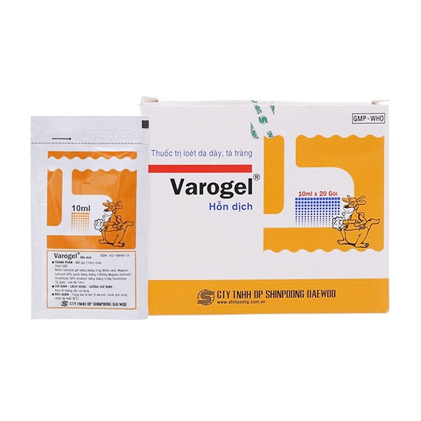 Hình ảnh Thuốc Varogel Shinpoong Daewoo điều trị viêm loét dạ dày (20 gói x 10ml)