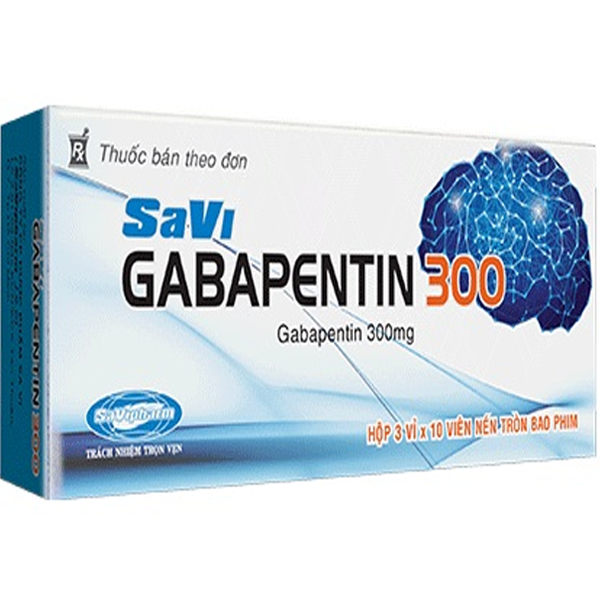 Hình ảnh Thuốc Savi Gabapentin 300 điều trị bệnh động kinh (3 vỉ x 10 viên)