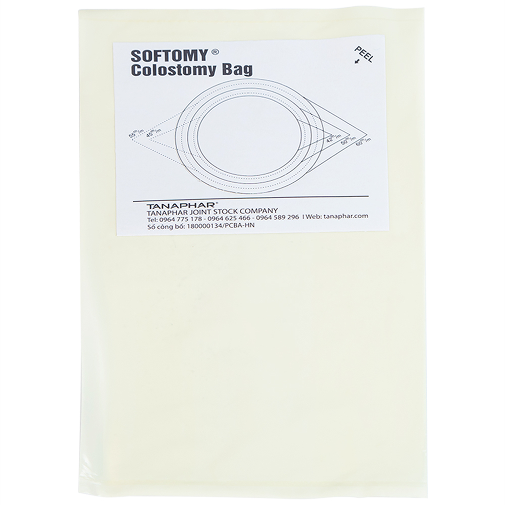 Hình ảnh Túi hậu môn nhân tạo Softomy Tanaphar hỗ trợ cho việc bài tiết ở những người bệnh về hệ bài tiết (100 cái)