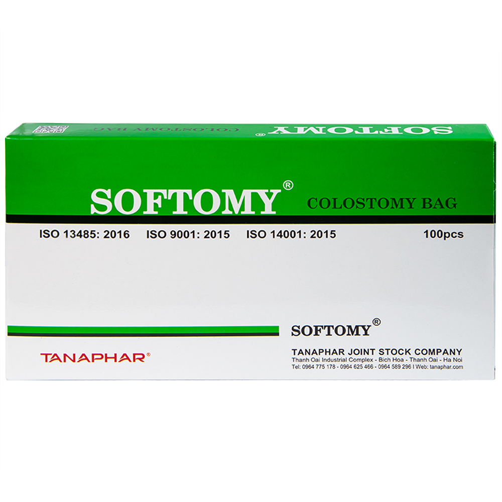 Hình ảnh Túi hậu môn nhân tạo Softomy Tanaphar hỗ trợ cho việc bài tiết ở những người bệnh về hệ bài tiết (100 cái)