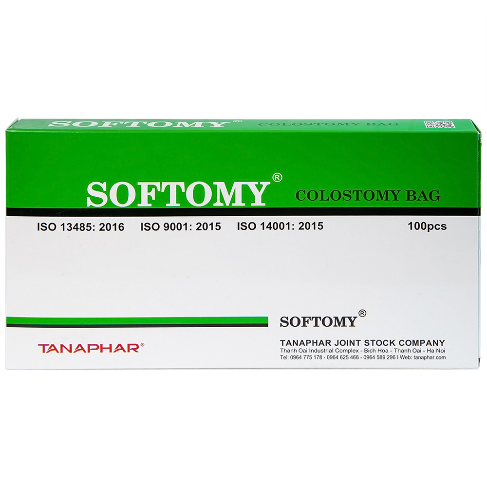 Hình ảnh Túi hậu môn nhân tạo Softomy Tanaphar hỗ trợ cho việc bài tiết ở những người bệnh về hệ bài tiết (100 cái)