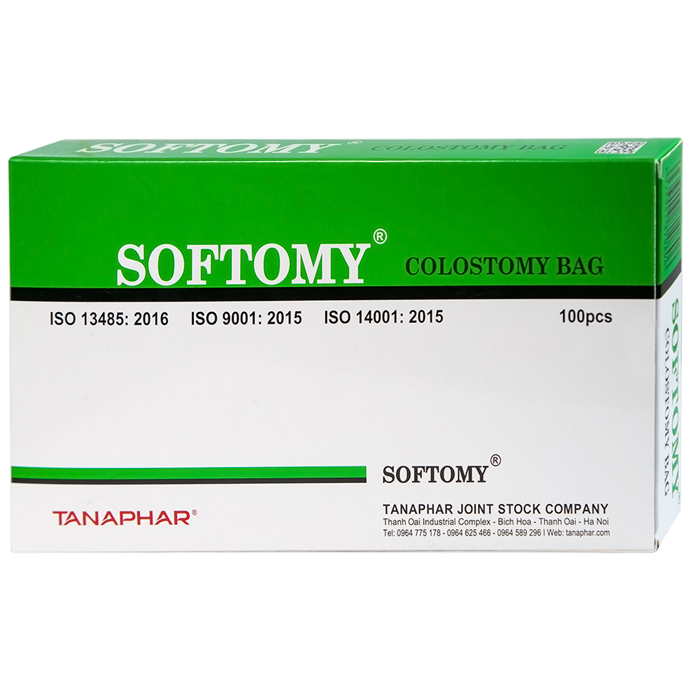 Hình ảnh Túi hậu môn nhân tạo Softomy Tanaphar hỗ trợ cho việc bài tiết ở những người bệnh về hệ bài tiết (100 cái)