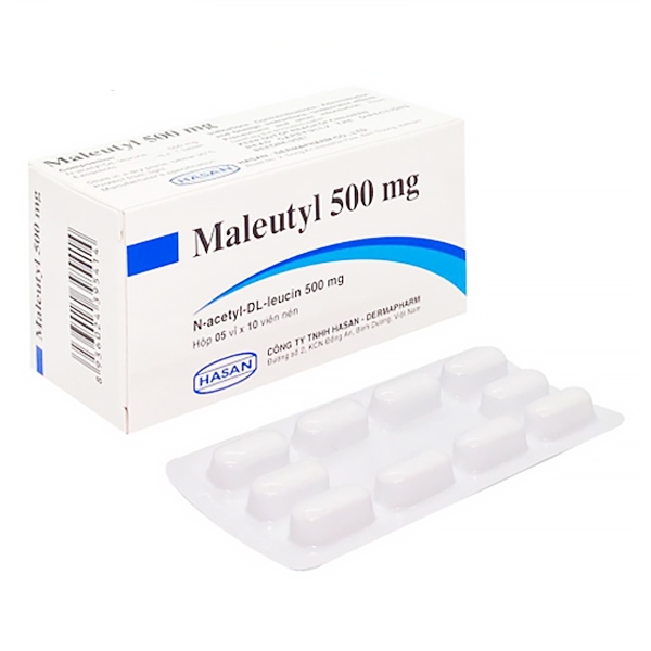 Hình ảnh Thuốc Maleutyl 500mg Hasan điều trị cơn chóng mặt (5 vỉ x 10 viên)