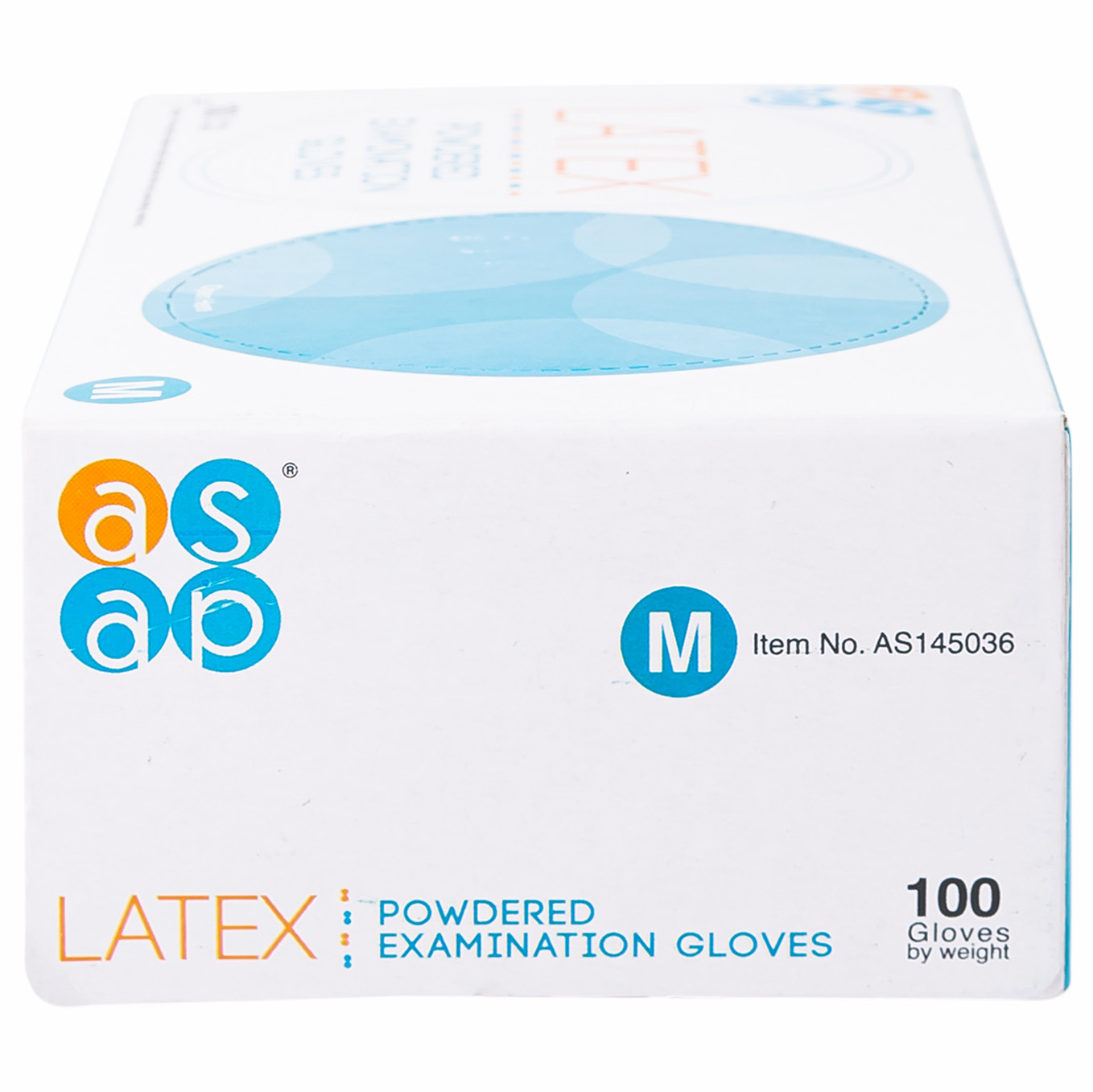 Hình ảnh Găng tay cao su y tế có bột Latex ASAP Malaysia Size M (100 cái)