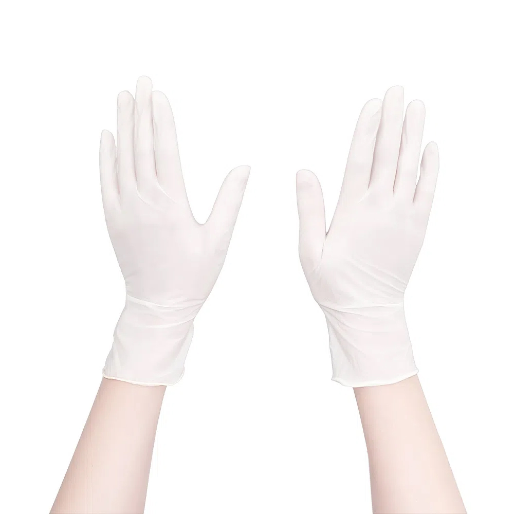 Hình ảnh Găng tay cao su y tế có bột Latex ASAP Malaysia Size M (100 cái)